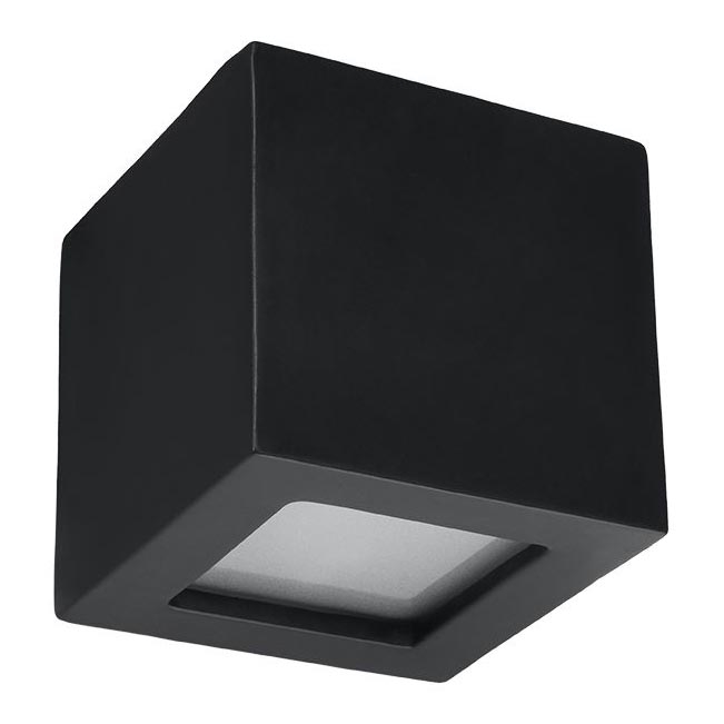 Lámpara de pared LEO 1xE27/60W/230V negra
