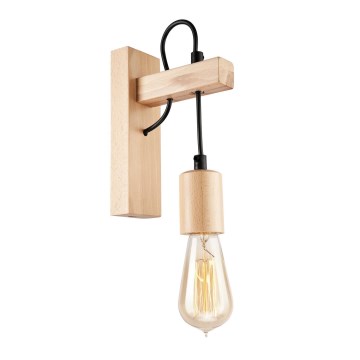 Lámpara de pared LEON 1xE27/60W/230V haya