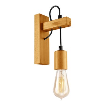 Lámpara de pared LEON 1xE27/60W/230V haya