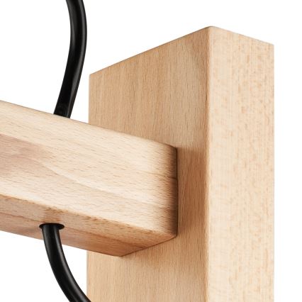 Lámpara de pared LEON 1xE27/60W/230V haya