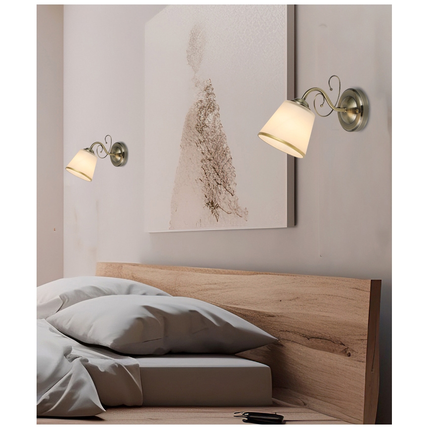 Lámpara de pared LOSANNA 1xE14/40W/230V latón
