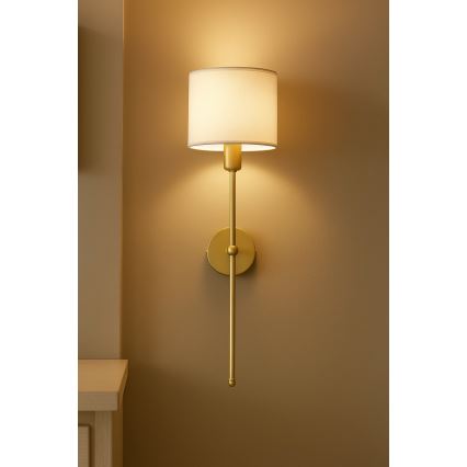 Lámpara de pared MADELA 1xE14/40W/230V blanca/beige