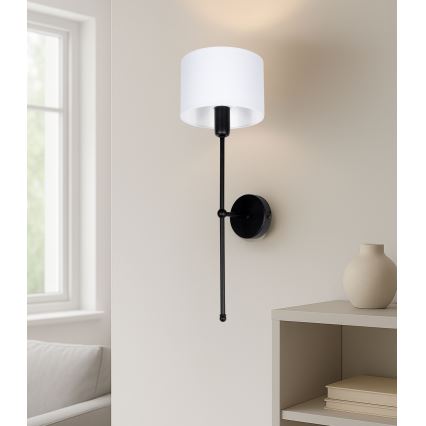 Lámpara de pared MADELA 1xE14/40W/230V blanca/negra