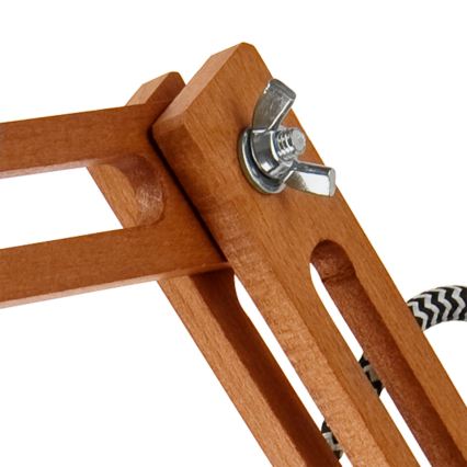 Aplique de pared MARCELLO 1xE27/60W/230V haya