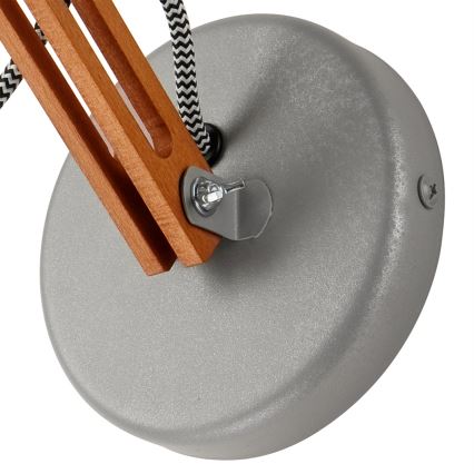 Aplique de pared MARCELLO 1xE27/60W/230V haya