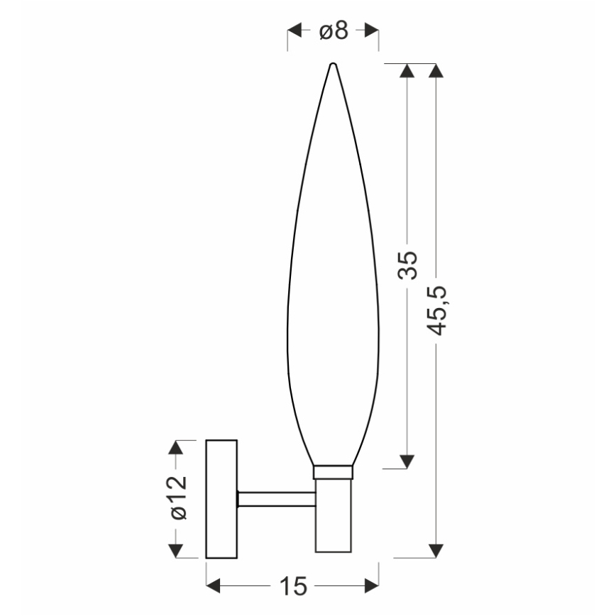 Lámpara de pared NORDIC 1xG9/5W/230V negra/transparente