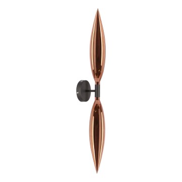 Lámpara de pared NORDIC 2xG9/5W/230V negra/cobre