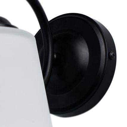 Lámpara de pared PAFOS 1xE27/15W/230V negra