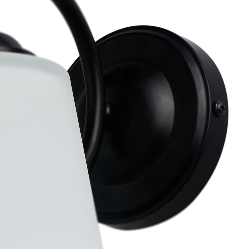 Lámpara de pared PAFOS 1xE27/15W/230V negra