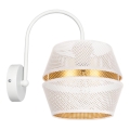 Lámpara de pared PARIS 1xE27/60W/230V blanca/dorada