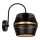 Lámpara de pared PARIS 1xE27/60W/230V negro/dorado