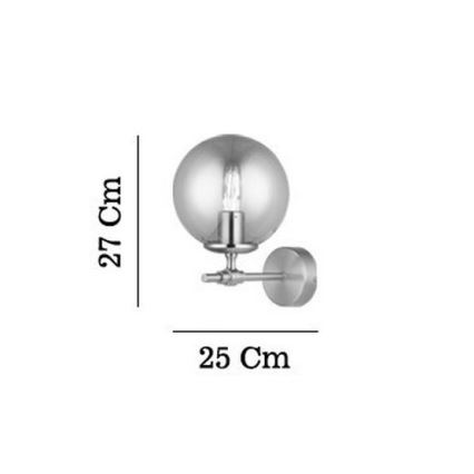 Lámpara de pared POLINO 1xE27/40W/230V dorada