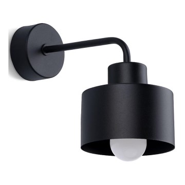 Lámpara de pared SAVAR 1xE27/60W/230V negra