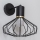 Lámpara de pared SOLANO 1xE27/15W/230V negra/dorada