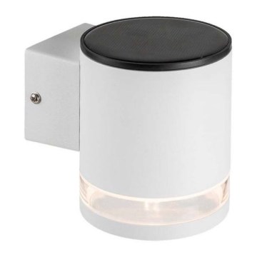 Lámpara de pared solar LED para exterior LED/1W/3,7V 3000K IP54 1200 mAh blanca