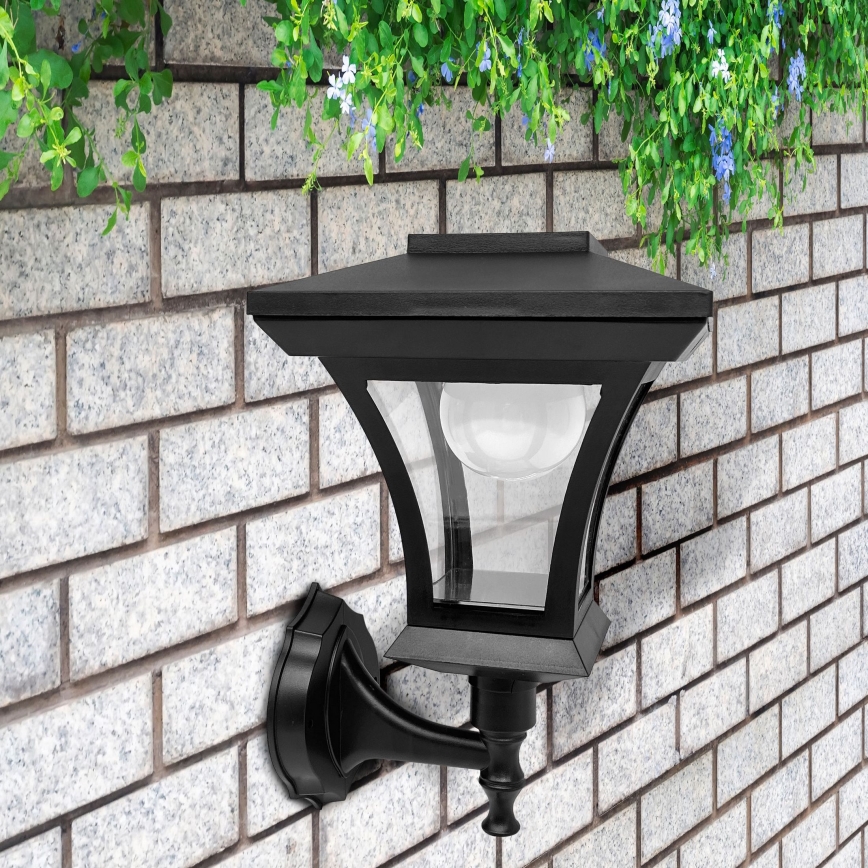 Lámpara de pared solar LED TIRANA LED/1,2V 1800 mAh IP44 negra