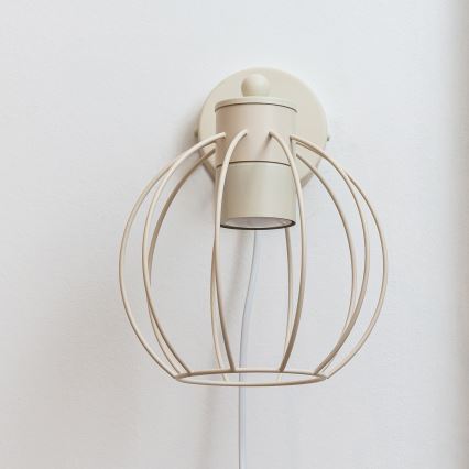 Lámpara de pared STARLIGHT 1xGU10/10W/230V color crema