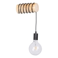 Lámpara de pared TRABO 1xE27/60W/230V pino