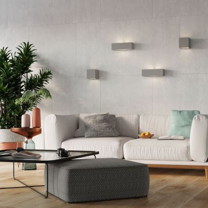 Lámpara de pared VEGA 1xE27/60W/230V gris