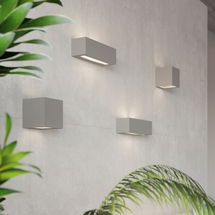 Lámpara de pared VEGA 1xE27/60W/230V gris