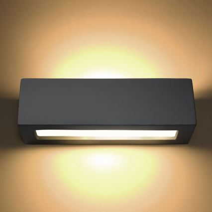 Lámpara de pared VEGA 1xE27/60W/230V gris