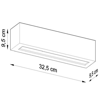 Lámpara de pared VEGA 1xE27/60W/230V gris