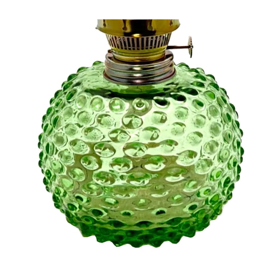Lámpara de petróleo EMA 38 cm verde claro