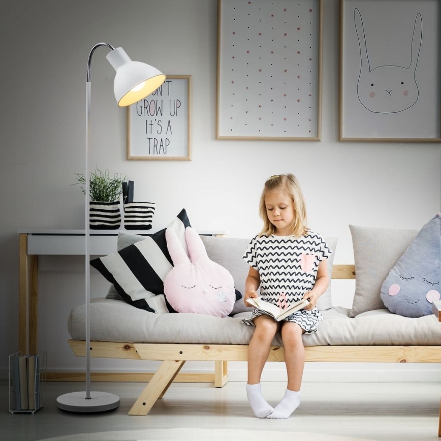 Lámpara de pie 1xE27/25W/230V blanca