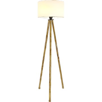 Lámpara de pie 1xE27/40W/230V beige/blanco