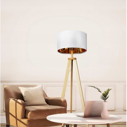 Lámpara de pie 1xE27/40W/230V blanca