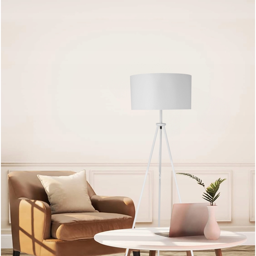 Lámpara de pie 1xE27/40W/230V blanca