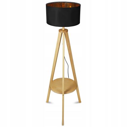 Lámpara de pie 1xE27/40W/230V negra