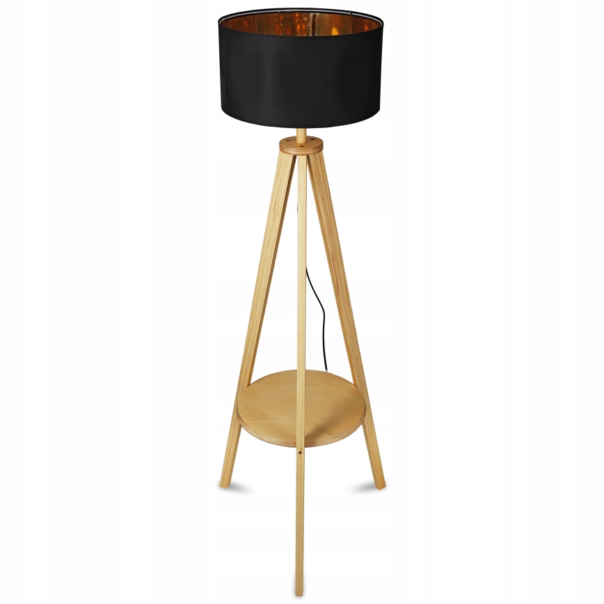 Lámpara de pie 1xE27/40W/230V negra