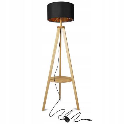 Lámpara de pie 1xE27/40W/230V negra