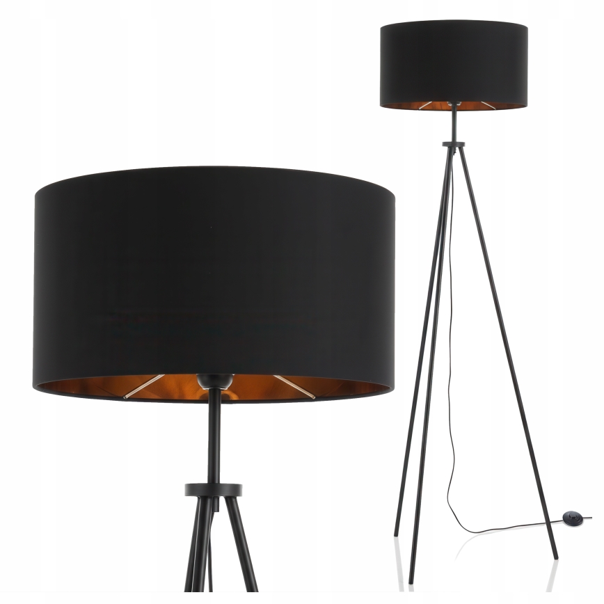 Lámpara de pie 1xE27/40W/230V negra