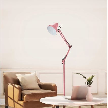 Lámpara de pie 1xE27/40W/230V rosa