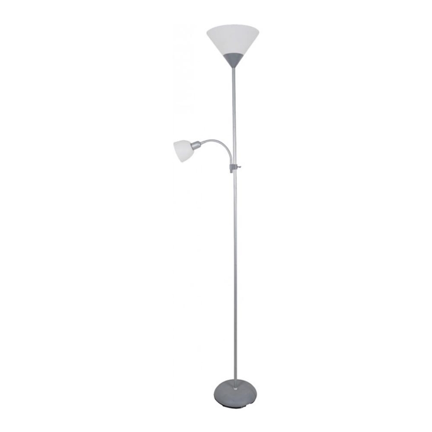 Lámpara de pie 1xE27/60W/230V + 1xE14/25W