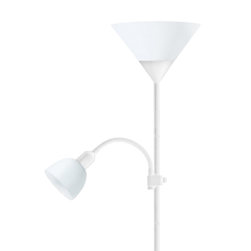 Lámpara de pie 1xE27/60W/230V + 1xE14/25W
