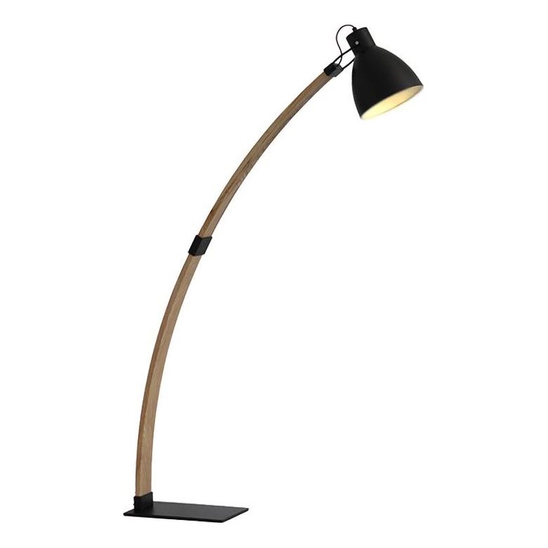 Lámpara de pie 1xE27/60W/230V fresno/negro