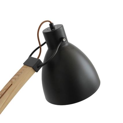 Lámpara de pie 1xE27/60W/230V fresno/negro