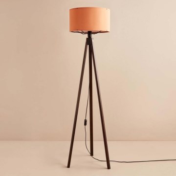Lámpara de pie AYD 1x E27/40W/230V marrón/naranja