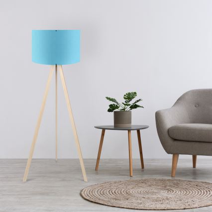 Lámpara de pie AYD 1xE27/40W/230V azul/beige