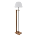 Lámpara de pie AYD 1xE27/40W/230V blanca/marrón