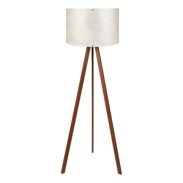 Lámpara de pie AYD 1xE27/40W/230V blanca/marrón