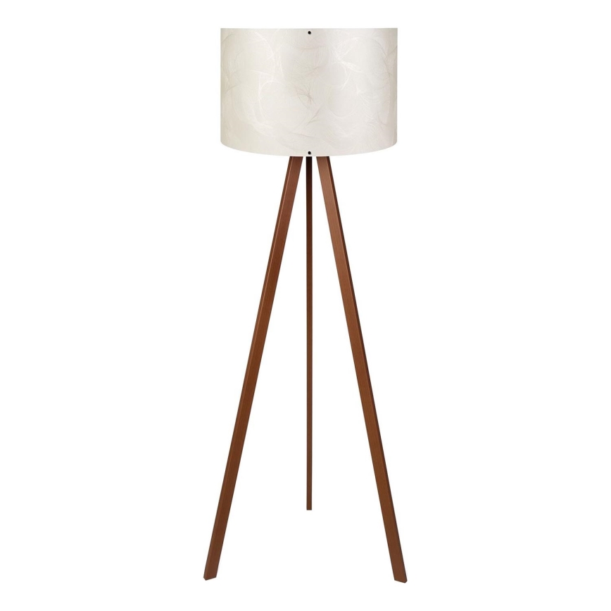 Lámpara de pie AYD 1xE27/40W/230V blanca/marrón