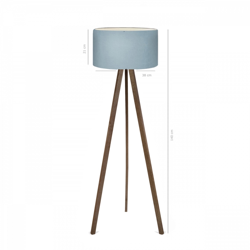 Lámpara de pie AYD 1xE27/40W/230V marrón/azul