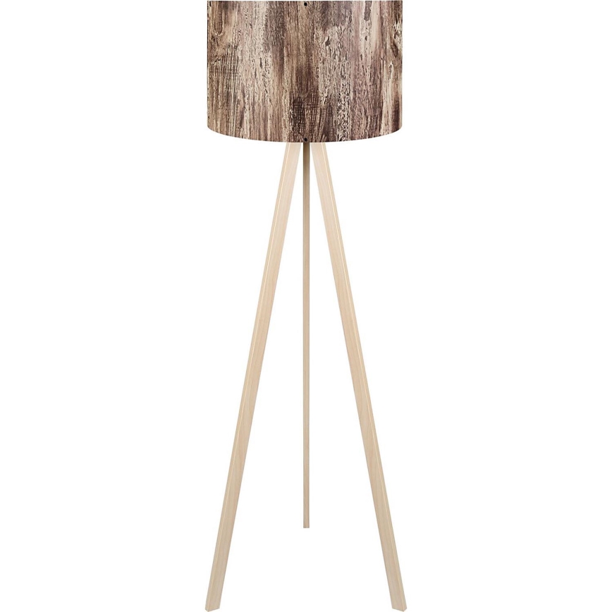 Lámpara de pie AYD 1xE27/40W/230V marrón/beige