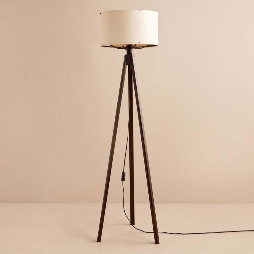 Lámpara de pie AYD 1xE27/40W/230V marrón/beige