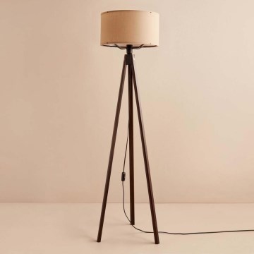Lámpara de pie AYD 1xE27/40W/230V marrón/beige