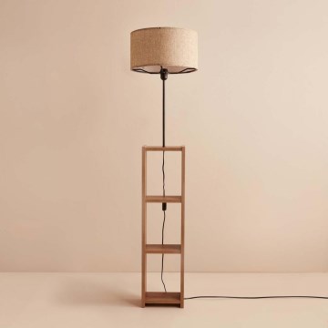 Lámpara de Pie AYD 1xE27/40W/230V Marrón/Beige